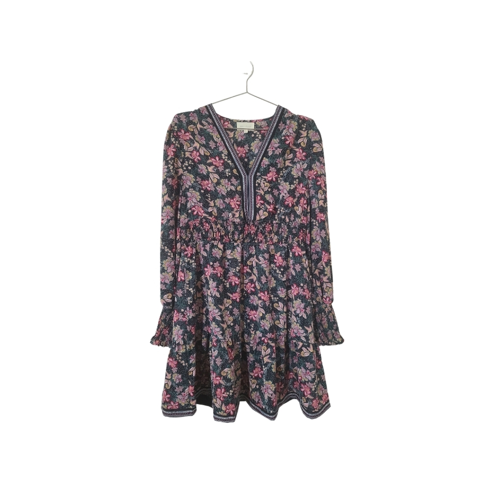 Melloday Floral longsleeve dress Size Large NWOT